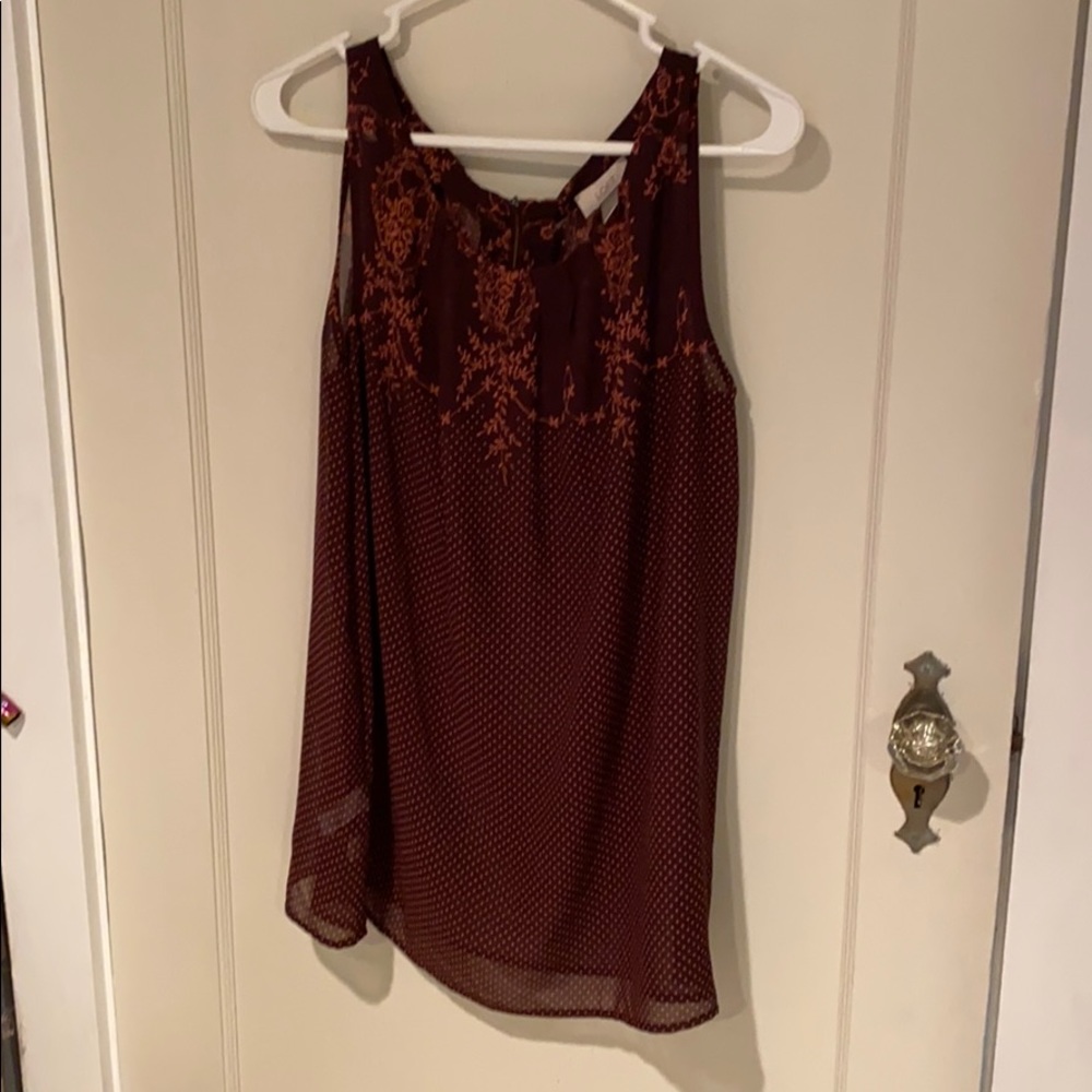XL sheer tank from LOFT